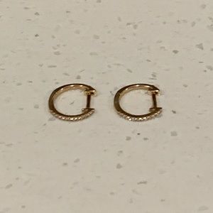 14k Yellow Gold Diamond Earrings